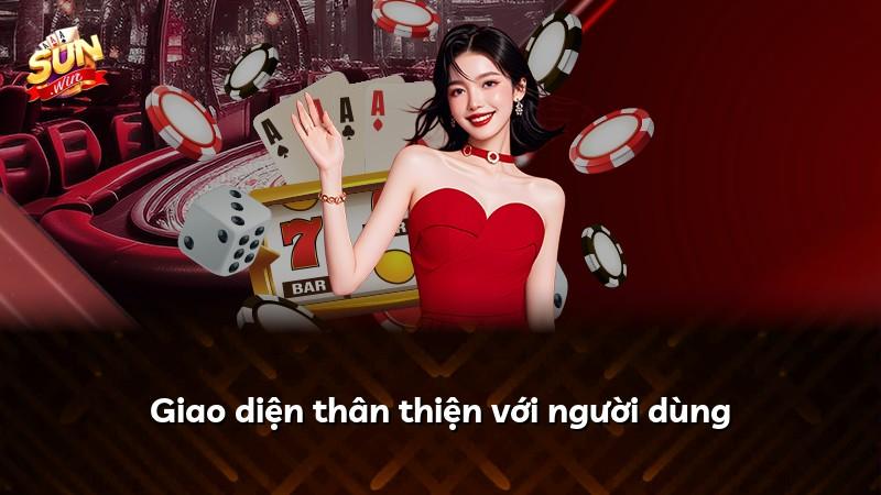 Giao diện thân thiện với người dùng